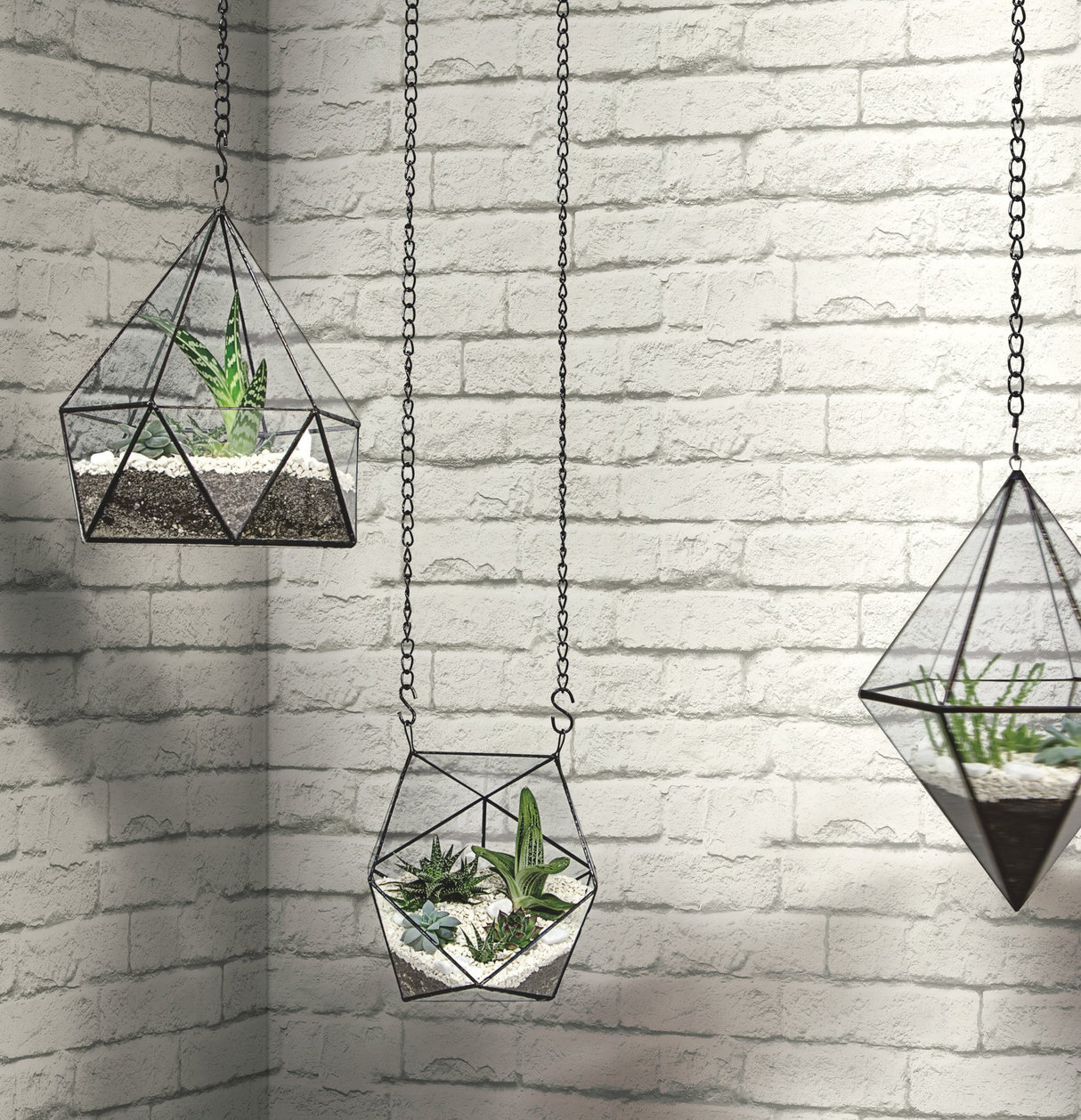 Brick & Mortar White & Grey Wallpaper with Industrial Brick Pattern - York MH1555