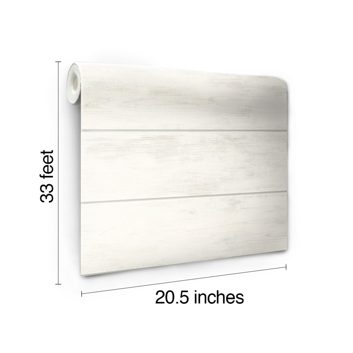 Shiplap White & Grey Wallpaper with Woodgrain Shiplap Pattern - York MH1560