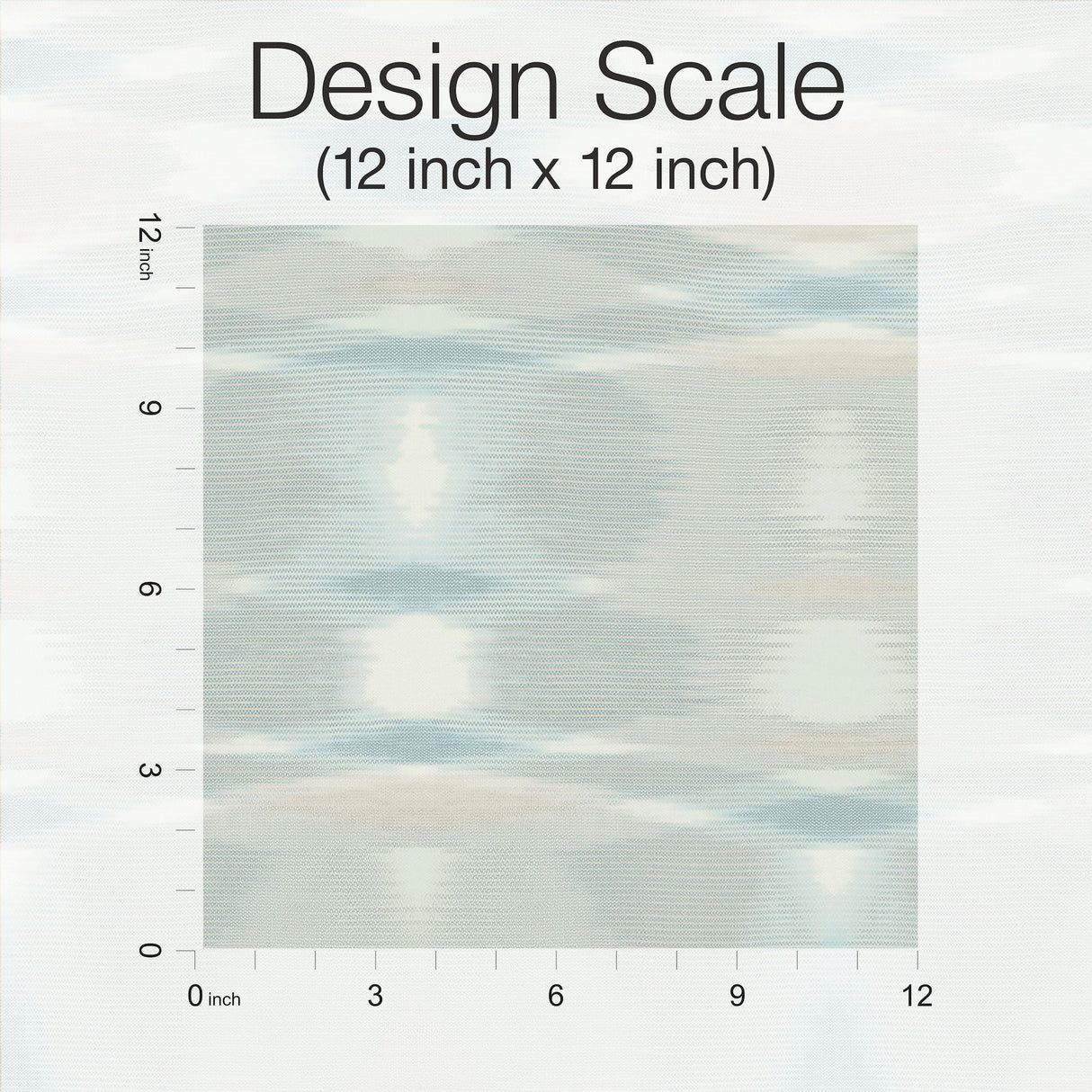 Sunrise Flame Light Blue Wallpaper with Geometric Blanket-Weave Motif - Missoni MI10321