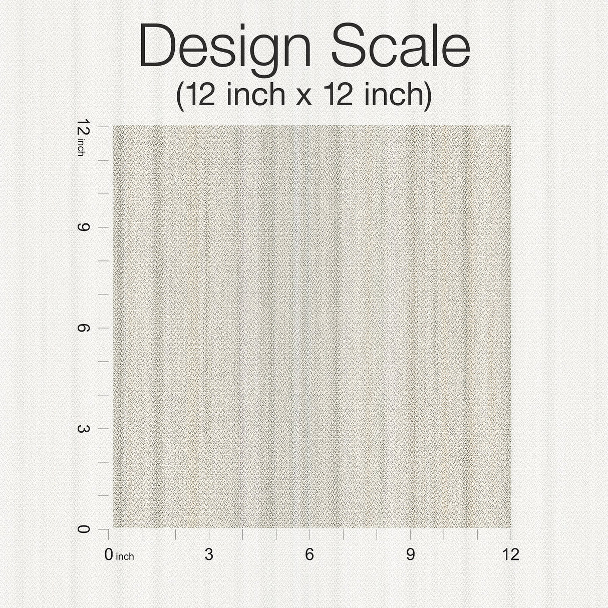 Striped Sunset Beige Wallpaper with Variegated Chevron Stripe - Missoni MI10397