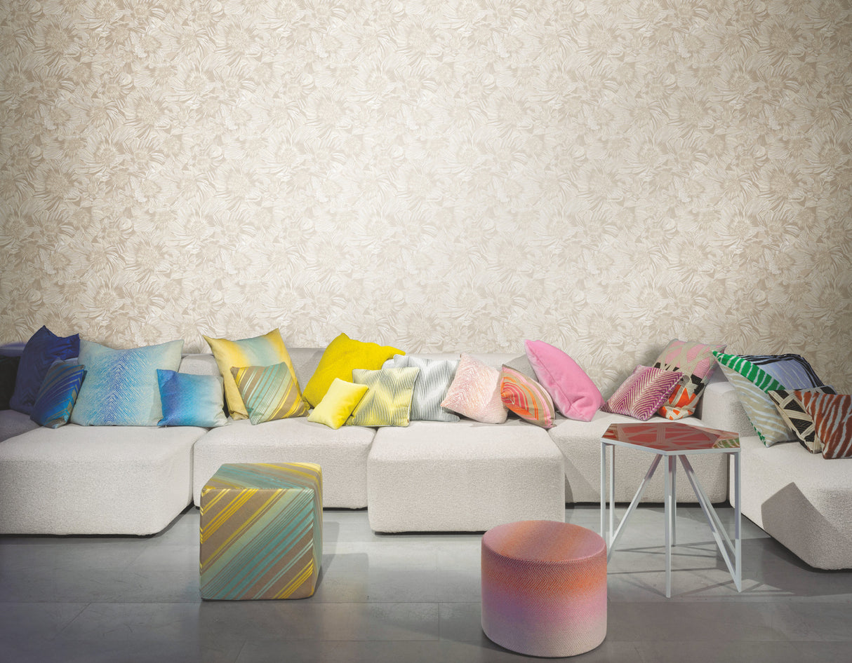 Anemoni White by Missoni Floral Wallpaper – York Designer Series MI10502