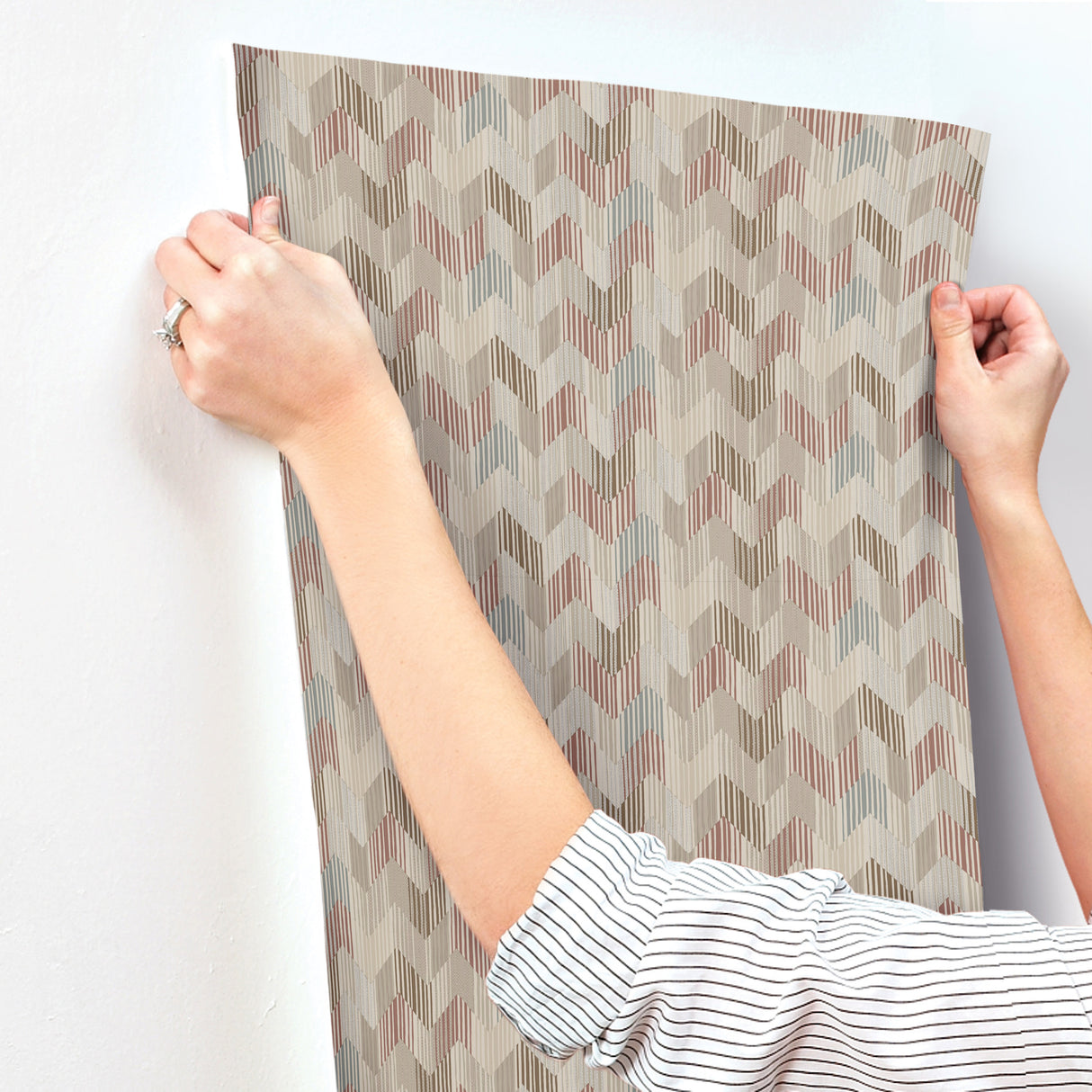 Betulle Multicolor by Missoni Chevron Wallpaper – York Designer Series MI10524