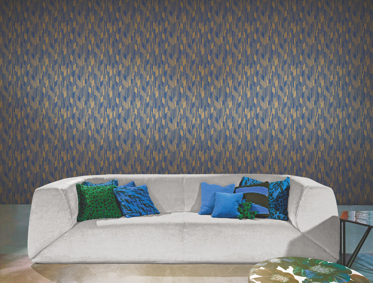 Birch Blue by Missoni Raffia Grasscloth Wallpaper – York Designer Series MI10527