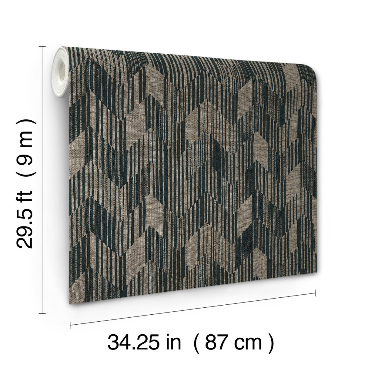 Birch Charcoal by Missoni Raffia Grasscloth Wallpaper – York Designer Series MI10528