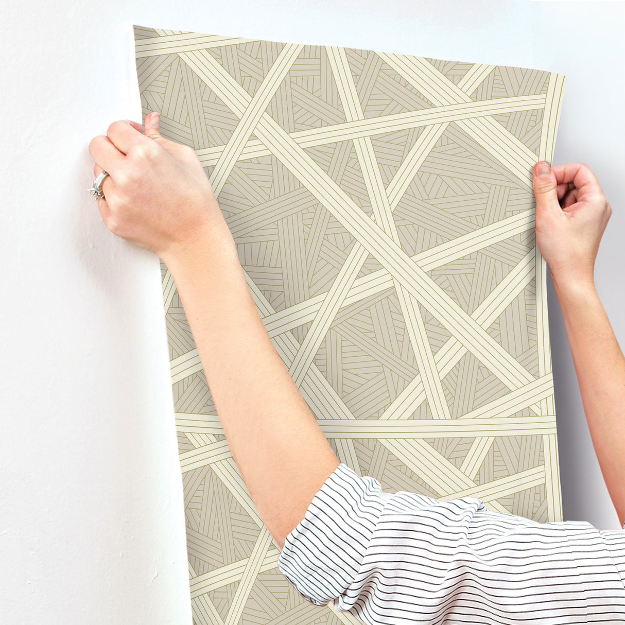 Nastri Warm Neutral by Missoni Geometric Wallpaper – York Designer Series MI10561