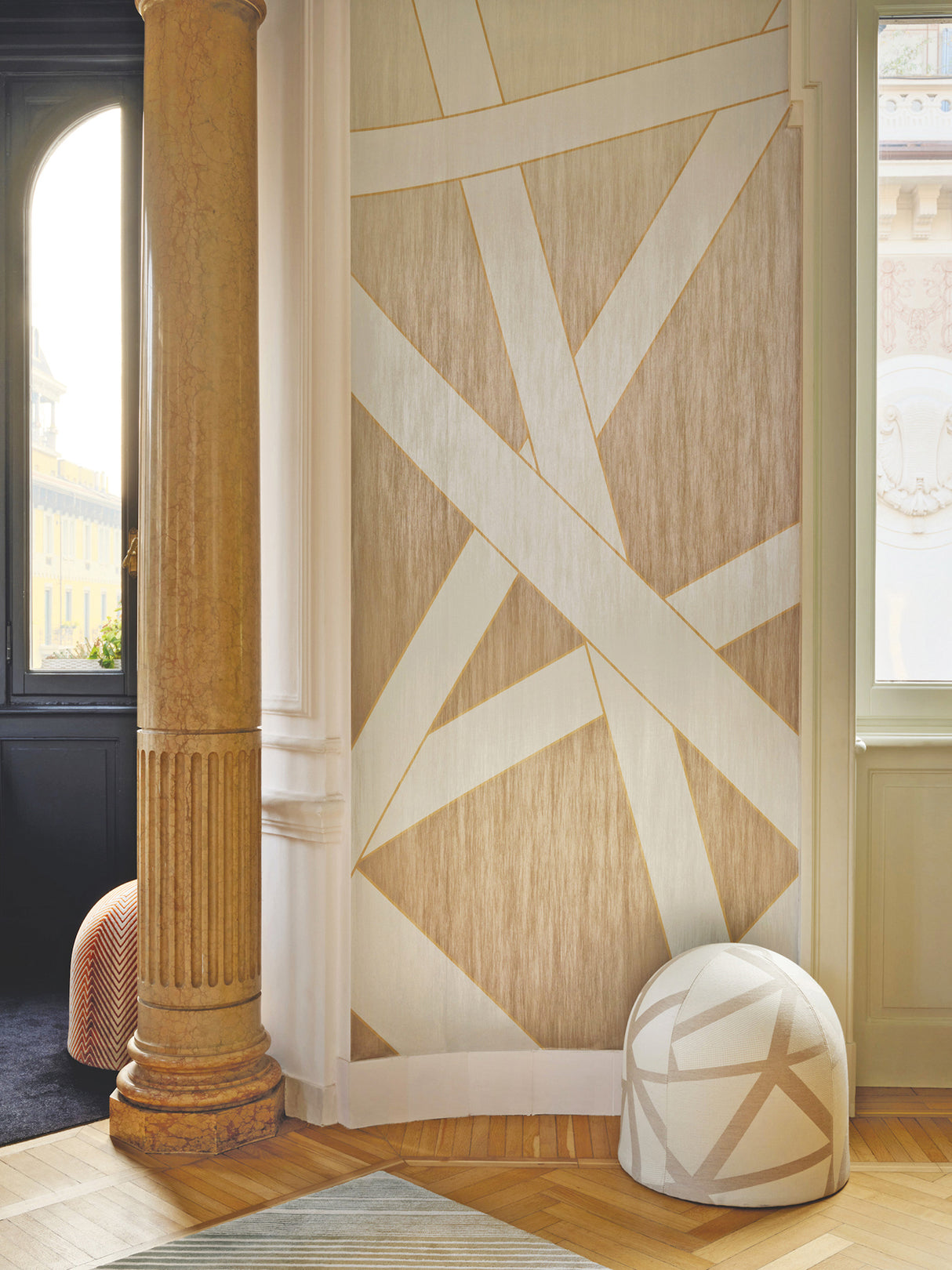 Nastri Shade Beige by Missoni Wall Mural – York Designer Series MI10580M