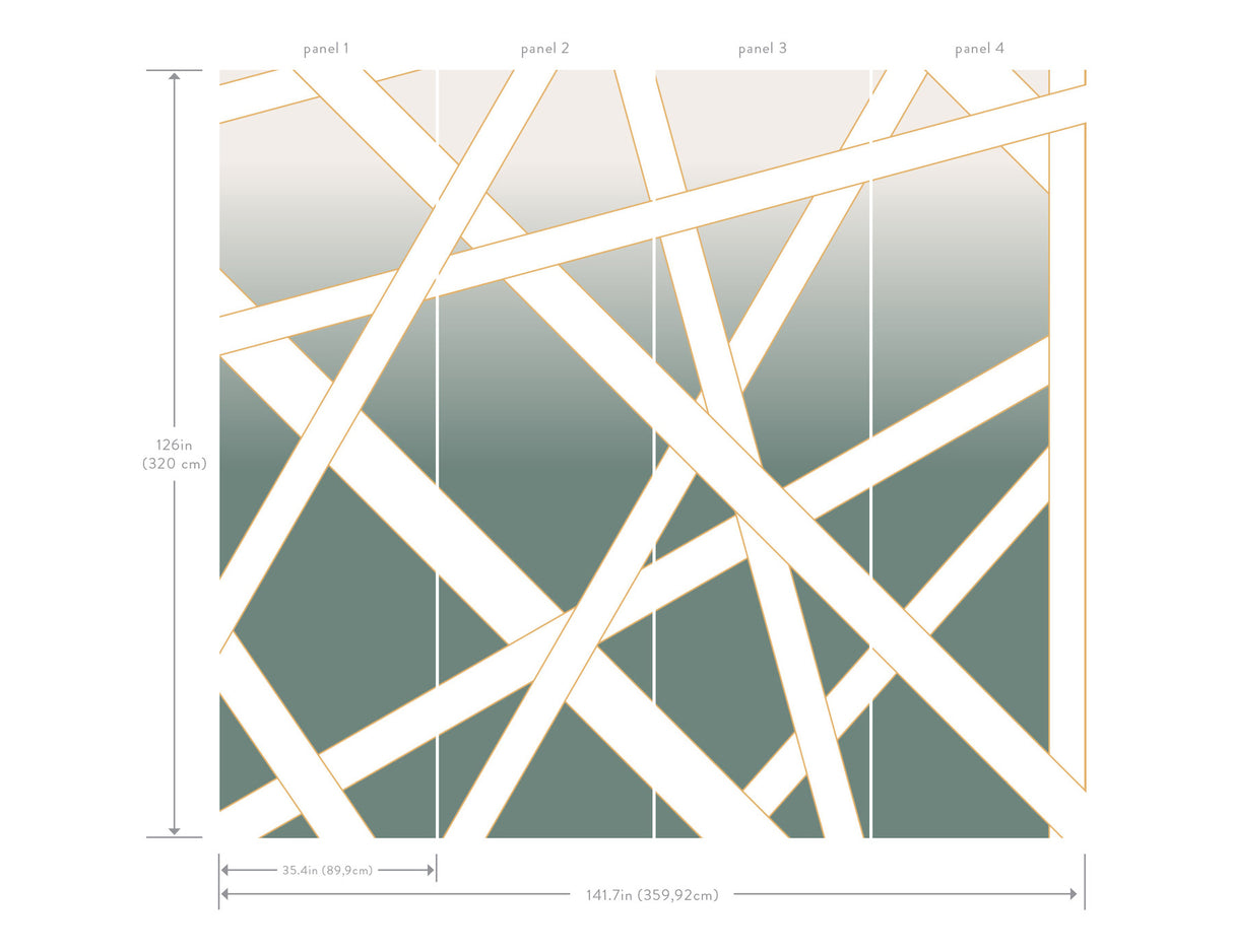 Nastri Shade Green by Missoni Wall Mural – York Designer Series MI10582M