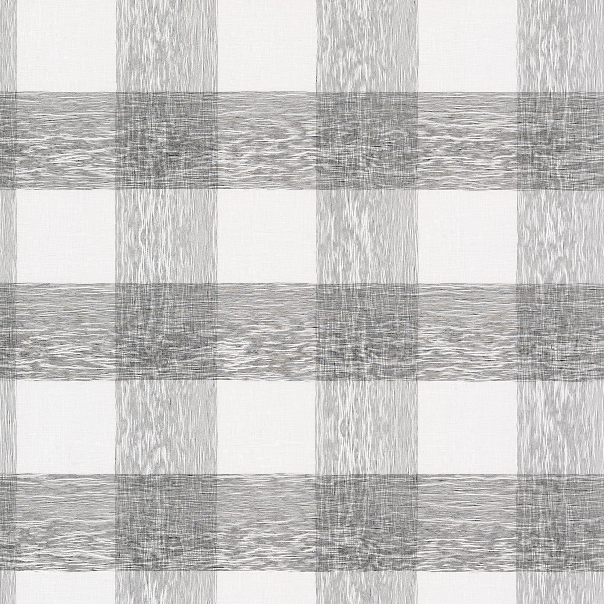 Weft And Weave Charcoal plaid wallpaper by Magnolia Home, buffalo check pattern.