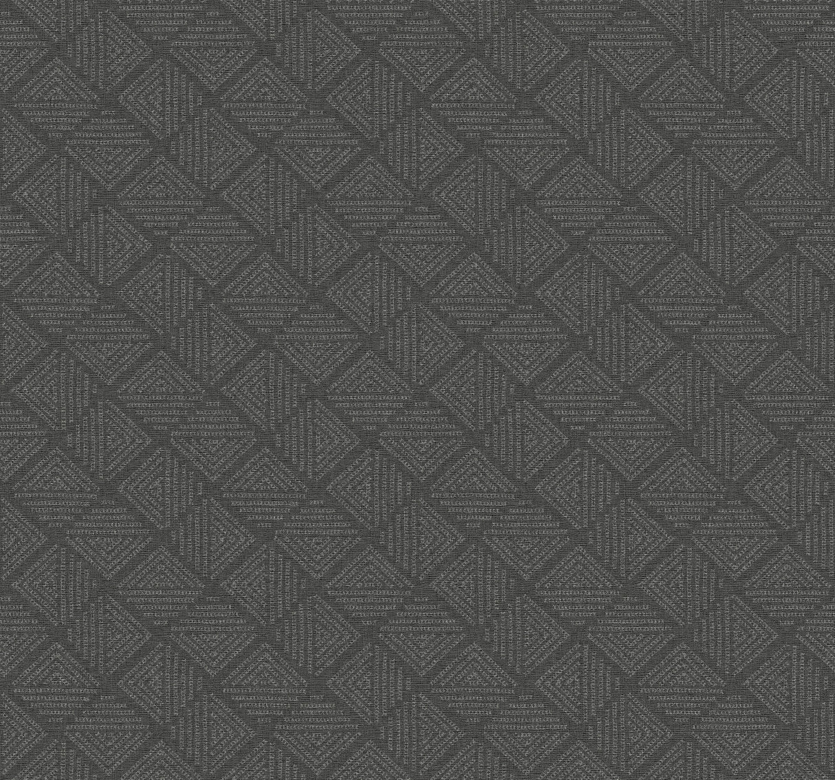 Center Square Charcoal Geometric Vinyl Wallpaper MJ4861
