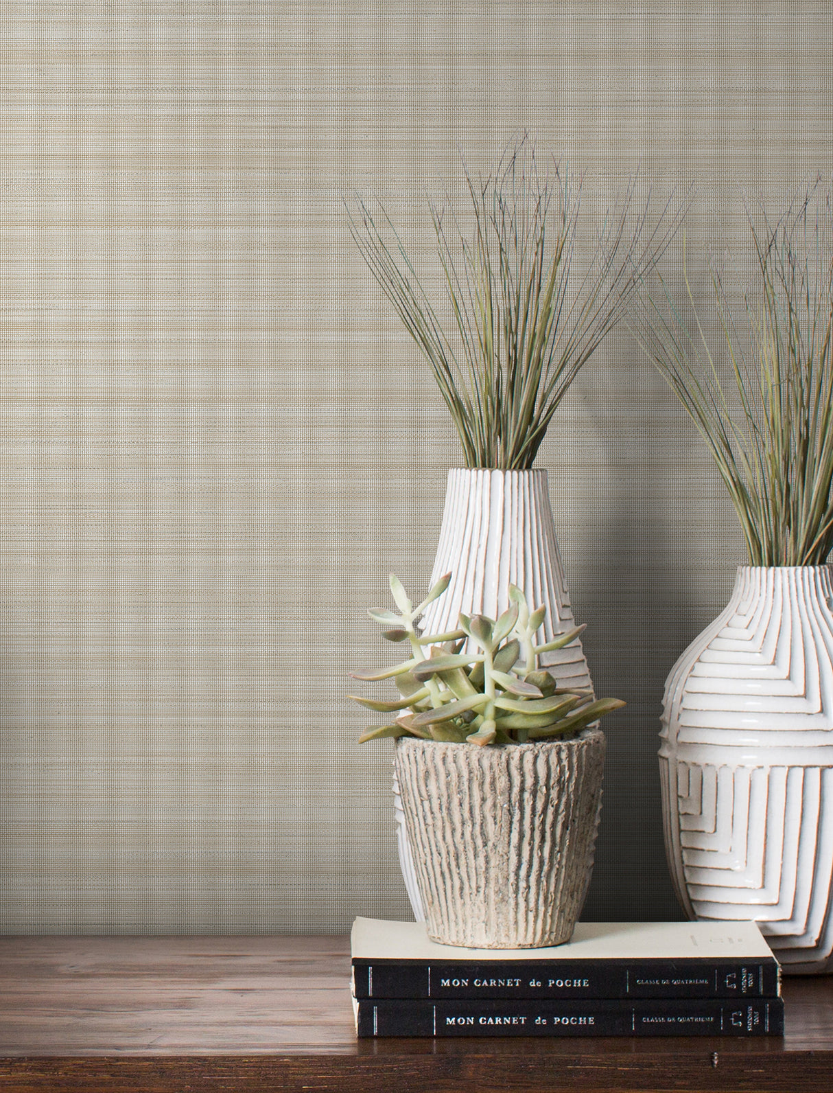 Loomed Nesting by Magnolia Home Faux Grasscloth Wallpaper – Magnolia Home MJ4884N