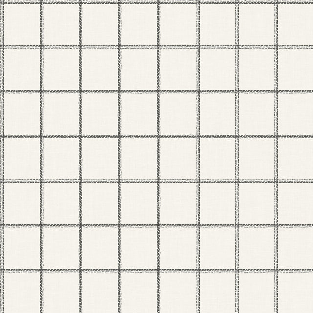 Sunday Best Black Plaid Prepasted Wallpaper - York MK1175