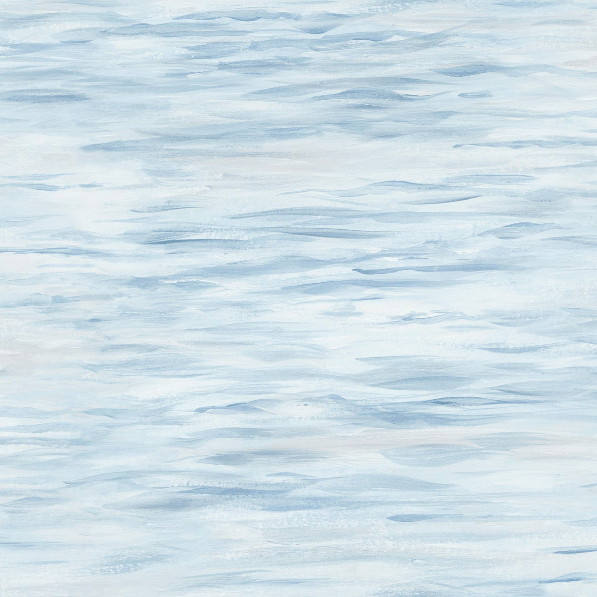 Ripples Blue Wallpaper with Textured Watercolor Wave Motif - York MN1862