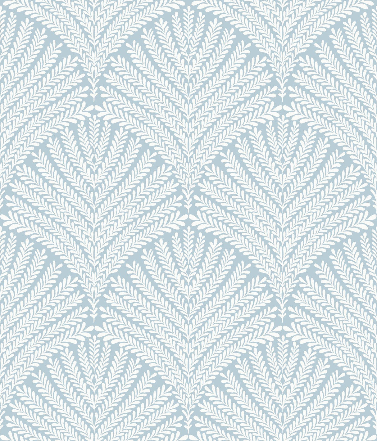 Mediterranean Beachcomber Blue & White Wallpaper with Shell-Inspired Demilune Motif - York MN1870
