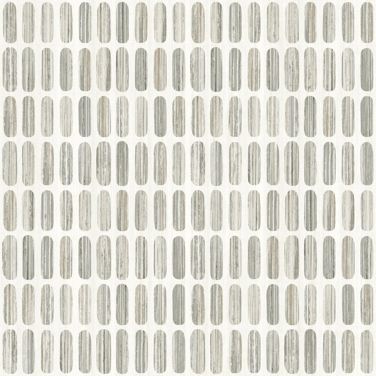 Petite Pergola Grey & Taupe Geometric Wallpaper with Textural Oval Motif - York MN1941