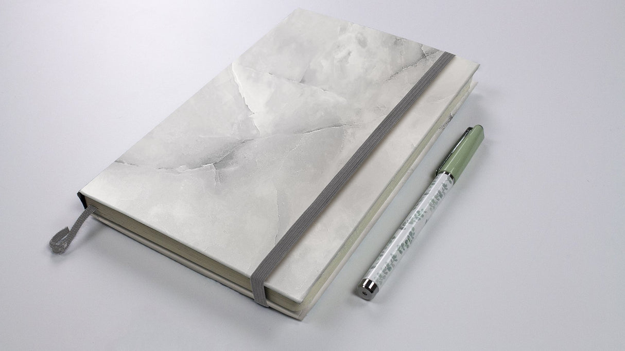 Danby Marble Grey Peel & Stick Wallpaper with Stone Graphic Motif - My Style MS6131
