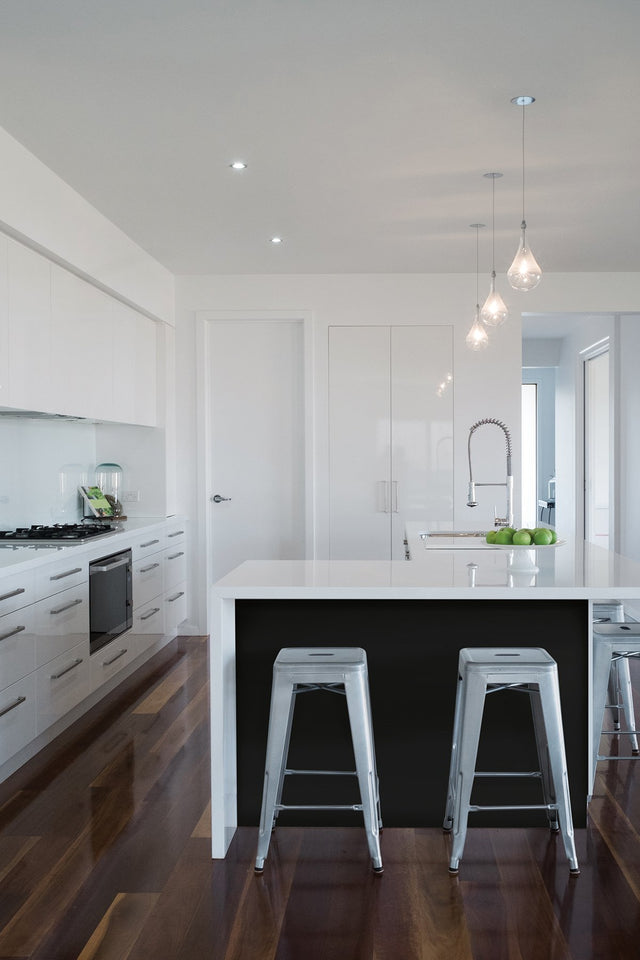 Inkwell Black Peel & Stick Wallpaper with Solid Feature Wall Graphic - My Style MS6132