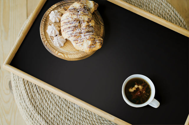 Inkwell Black Peel & Stick Wallpaper with Solid Feature Wall Graphic - My Style MS6132