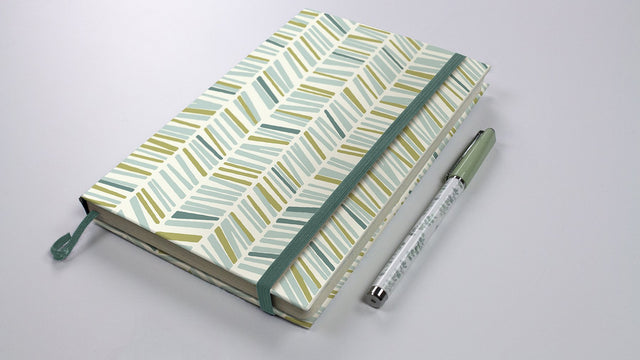 Ivan Broken Chevron Green Peel & Stick Wallpaper with Coastal Graphic Chevron Pattern - Brewster MS6133