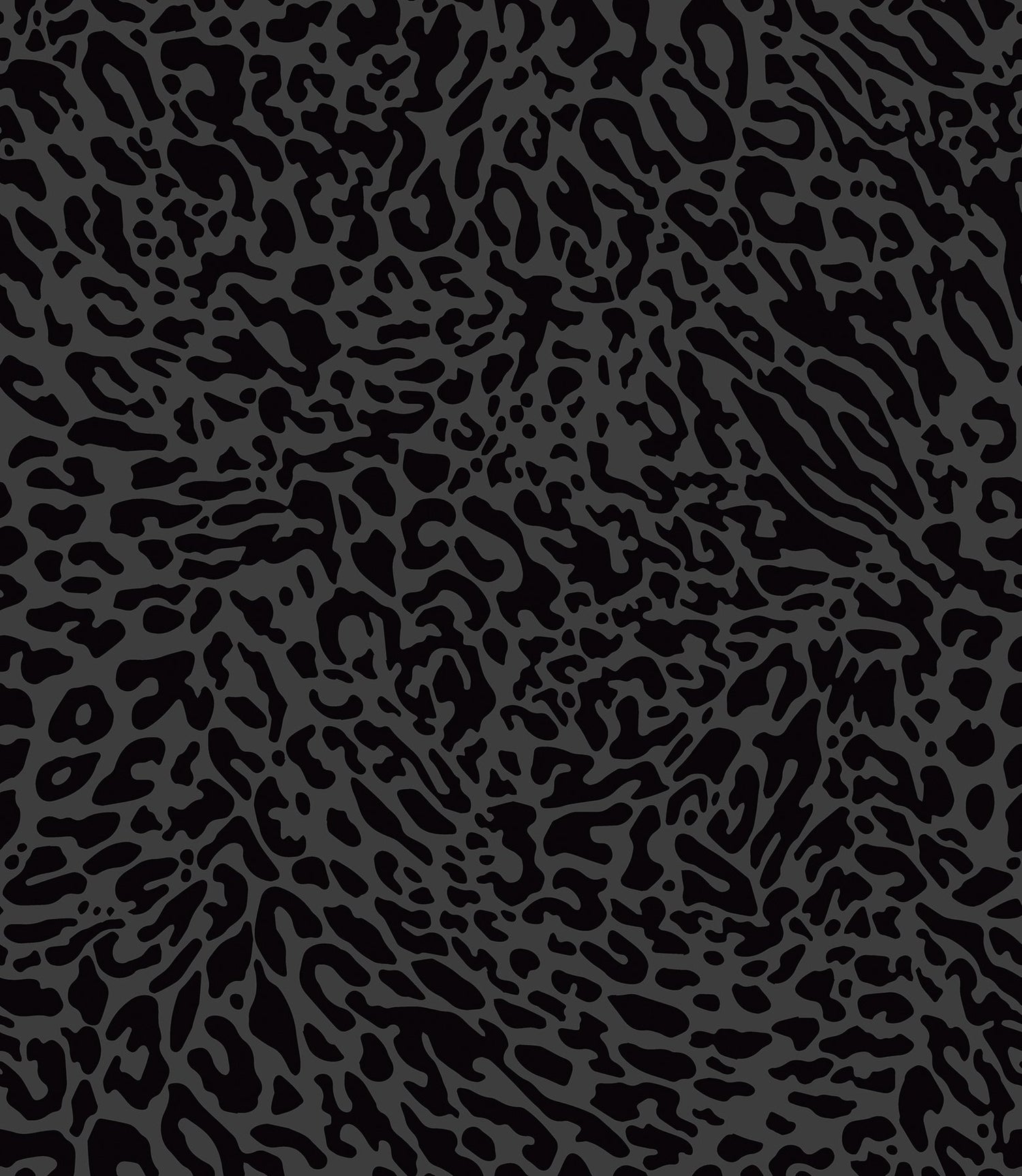 Amur Leopard Skin Black Peel & Stick Wallpaper with Bohemian Animal Print Pattern - My Style MS6134