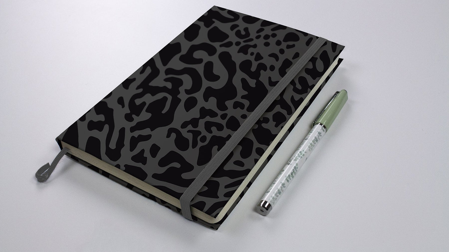 Amur Leopard Skin Black Peel & Stick Wallpaper with Bohemian Animal Print Pattern - My Style MS6134