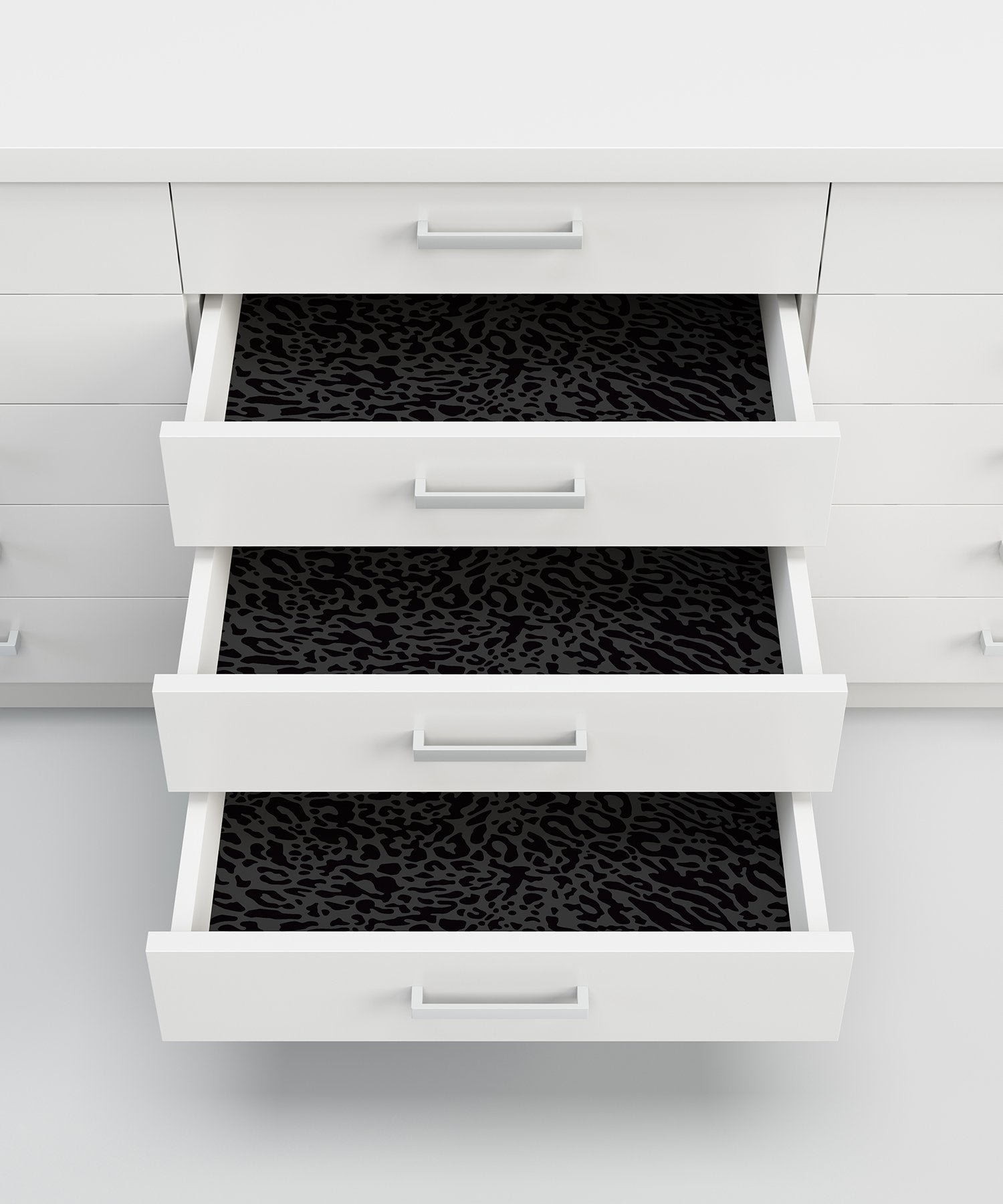 Amur Leopard Skin Black Peel & Stick Wallpaper with Bohemian Animal Print Pattern - My Style MS6134