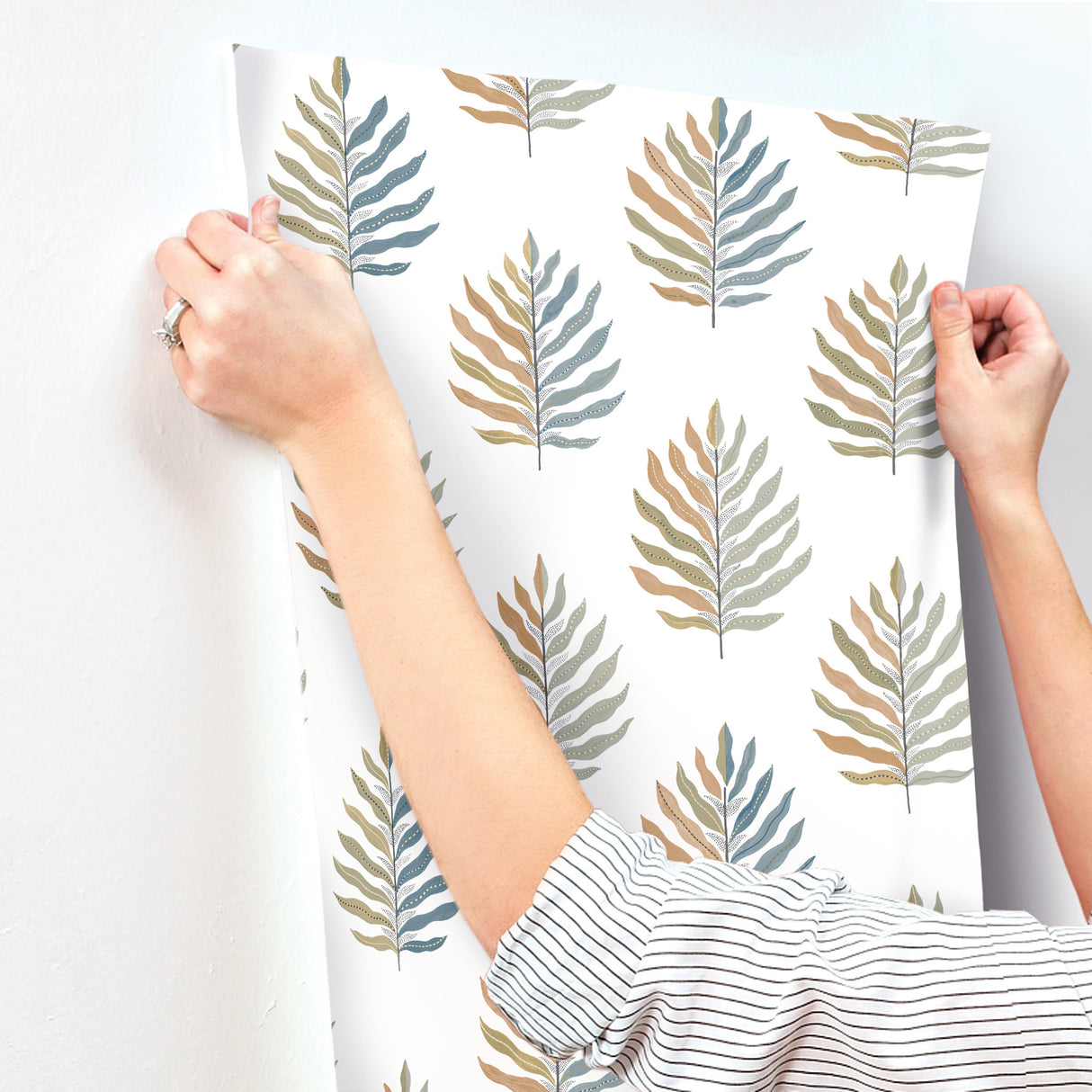 Miramar Oasis by York Wallcoverings Botanical Wallpaper- York Wallcoverings MT5601