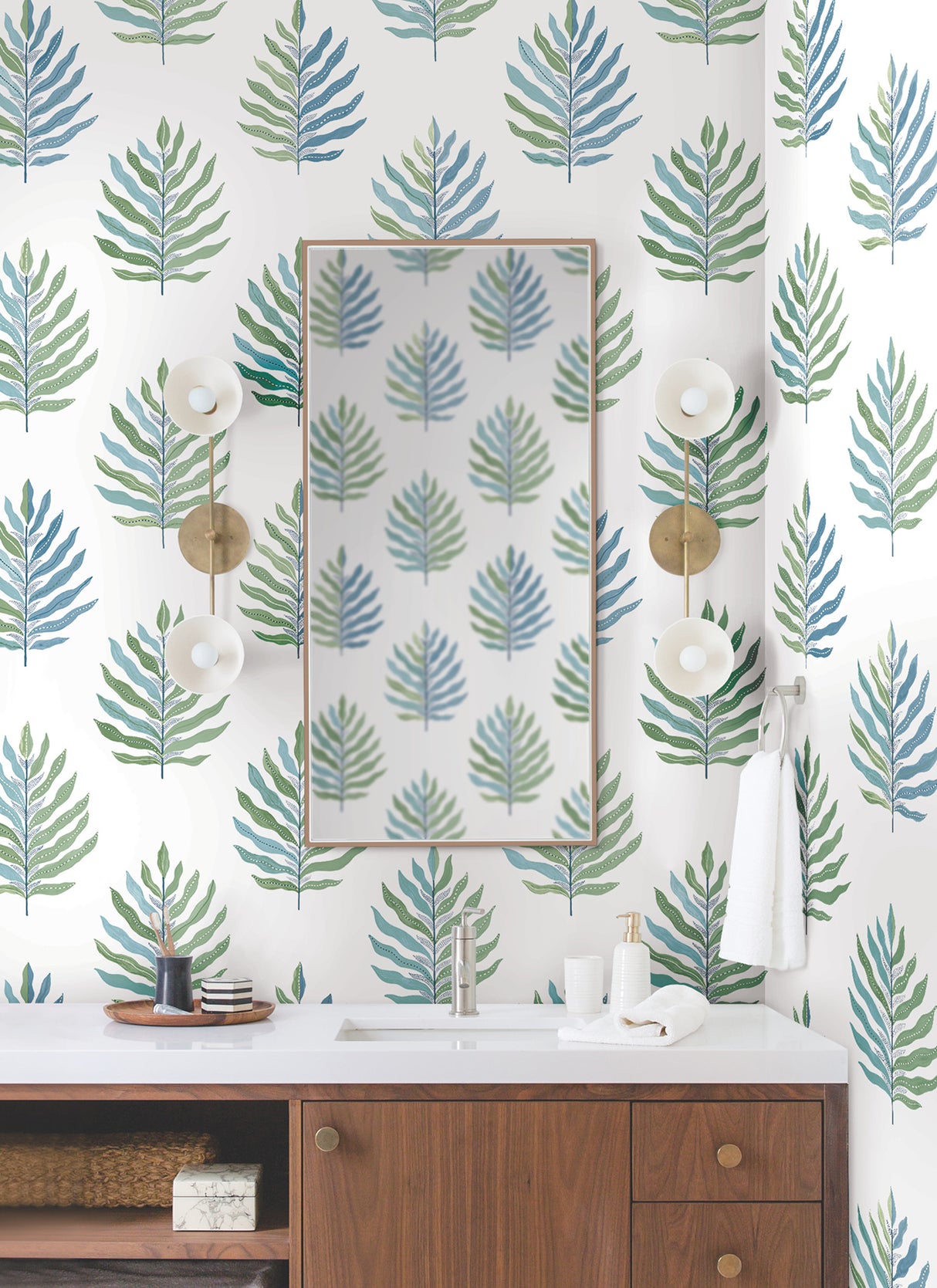 Miramar Lush by York Wallcoverings Botanical Wallpaper – York Wallcoverings MT5602