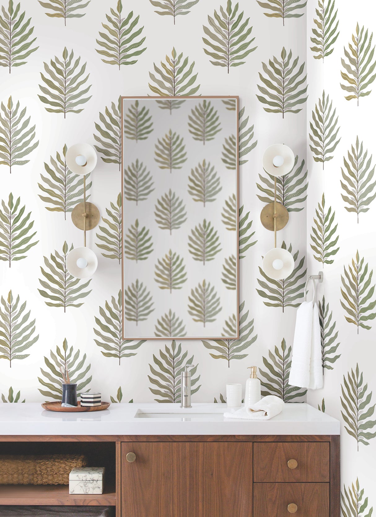 Miramar Desert Palm by York Wallcoverings Wallpaper – York Wallcoverings MT5603
