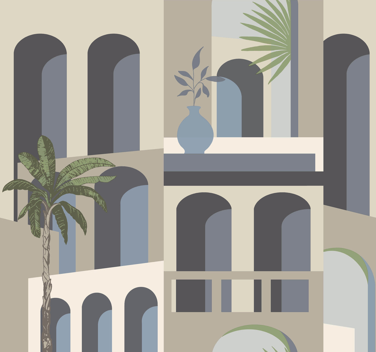 Monte Vista Seaside Wallpaper MT5619 by York Wallcoverings