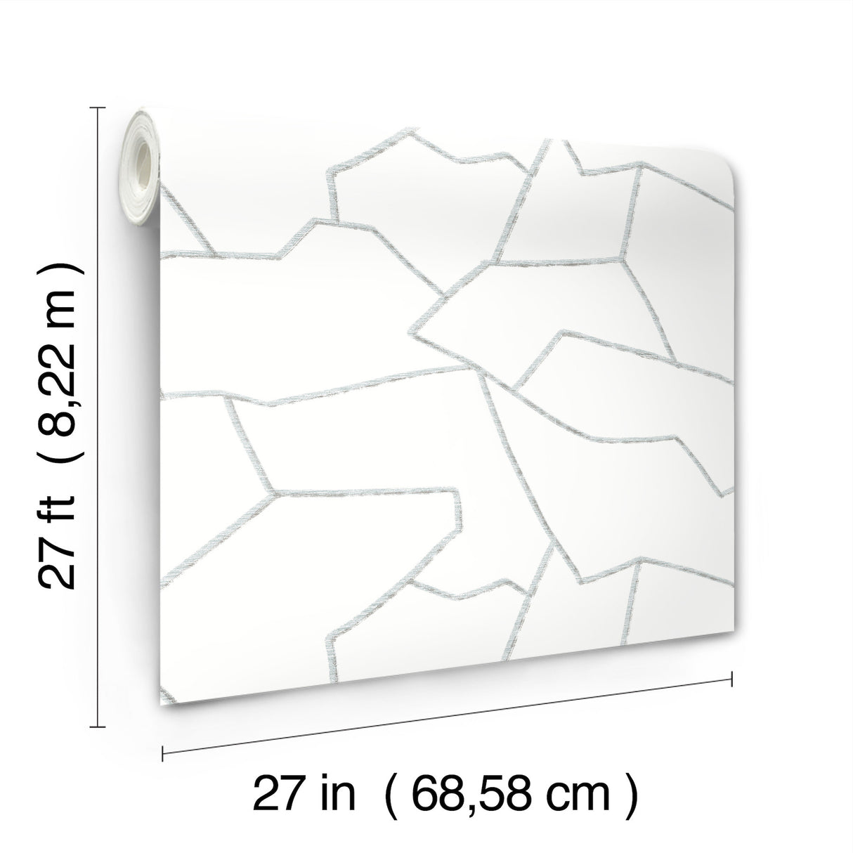 Suite Style Dolphin by York Wallcoverings Geometric Non Woven Wallpaper, 27 in x 27 ft – York Wallcoverings MT5621