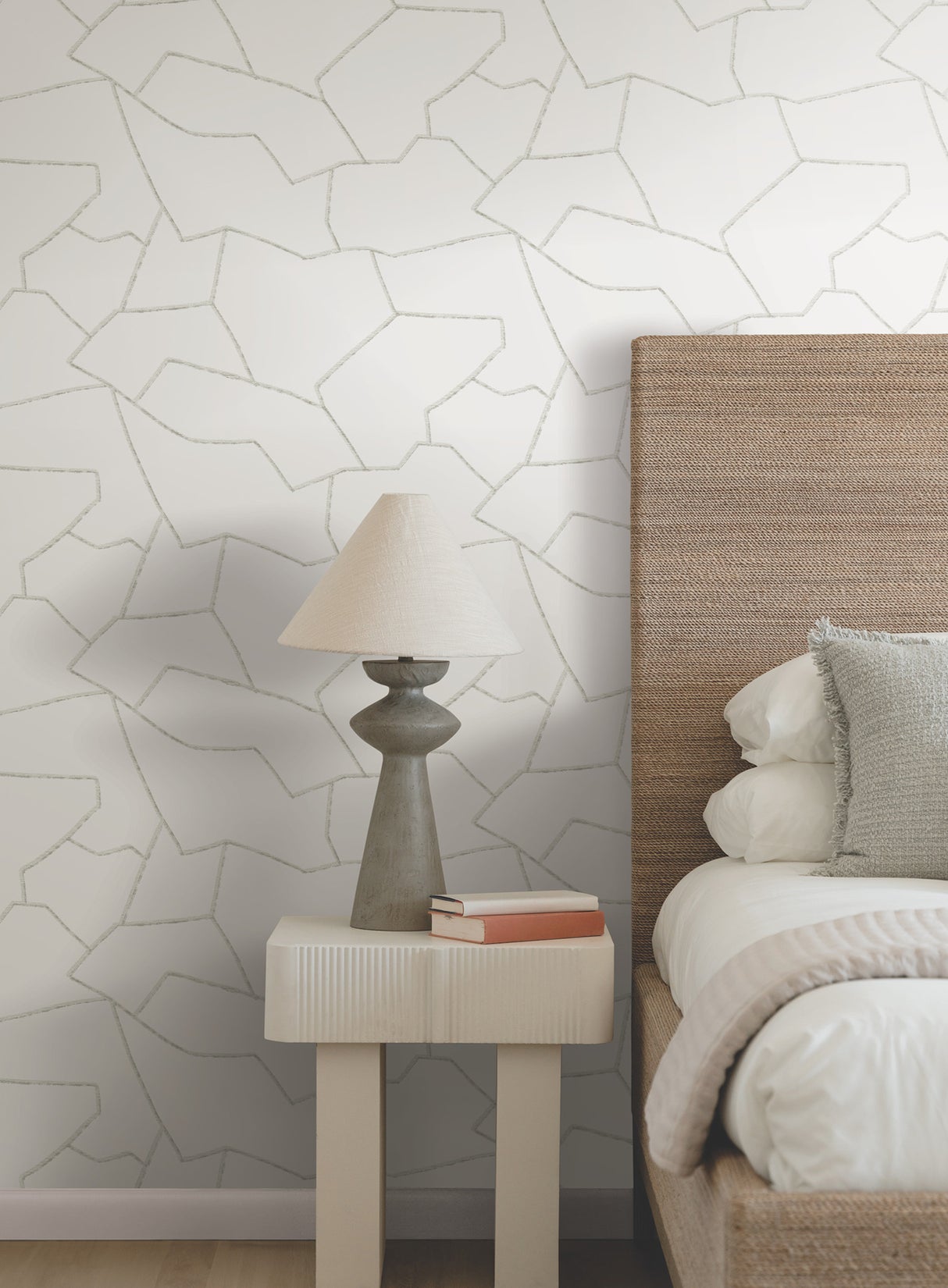 Suite Style Fog by York Wallcoverings Geometric Wallpaper- York Wallcoverings MT5625
