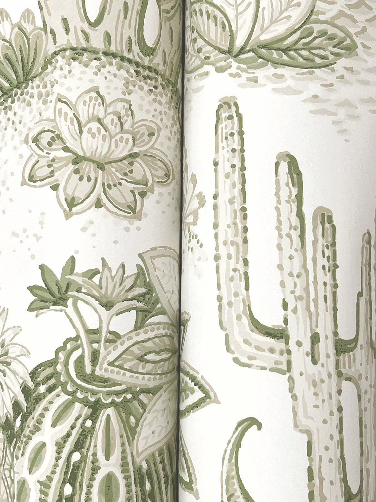 Lotus Land Cacti Palm by York Wallcoverings Wallpaper – York Wallcoverings MT5631