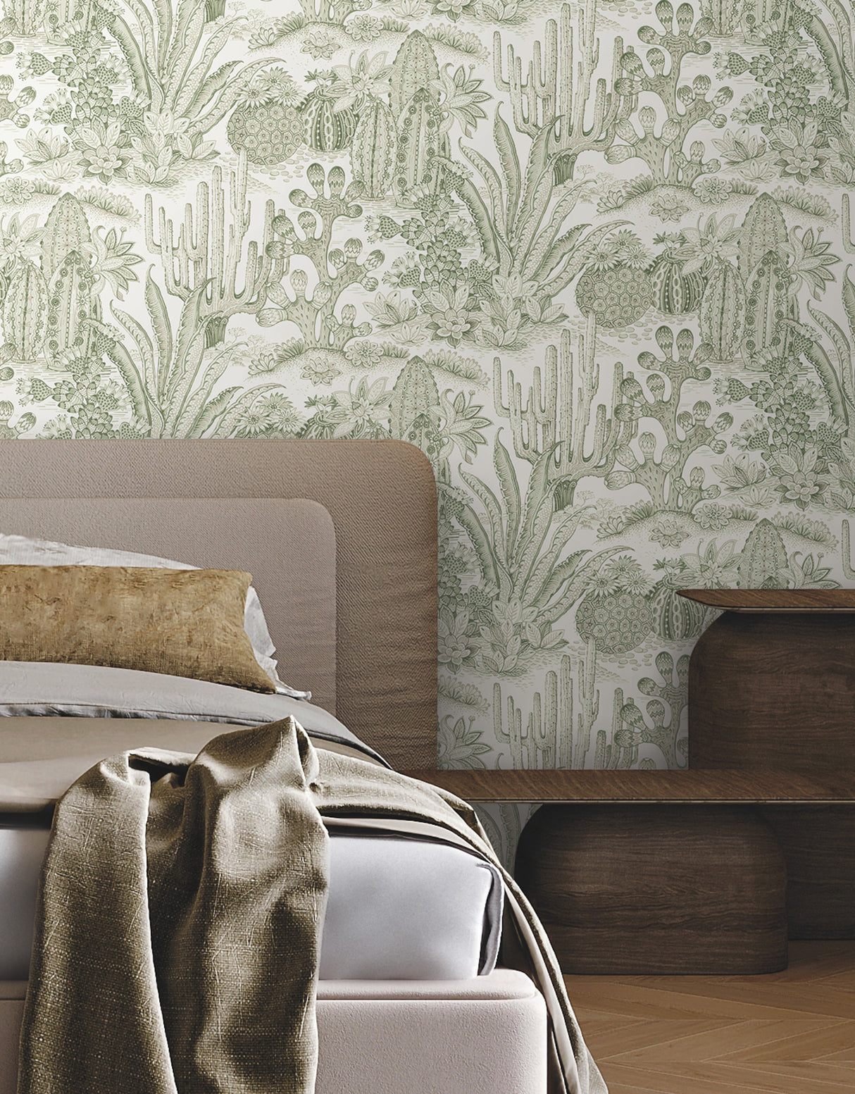 Lotus Land Cacti Palm by York Wallcoverings Wallpaper – York Wallcoverings MT5631