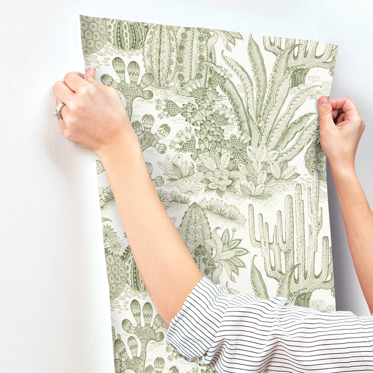 Lotus Land Cacti Palm by York Wallcoverings Wallpaper – York Wallcoverings MT5631