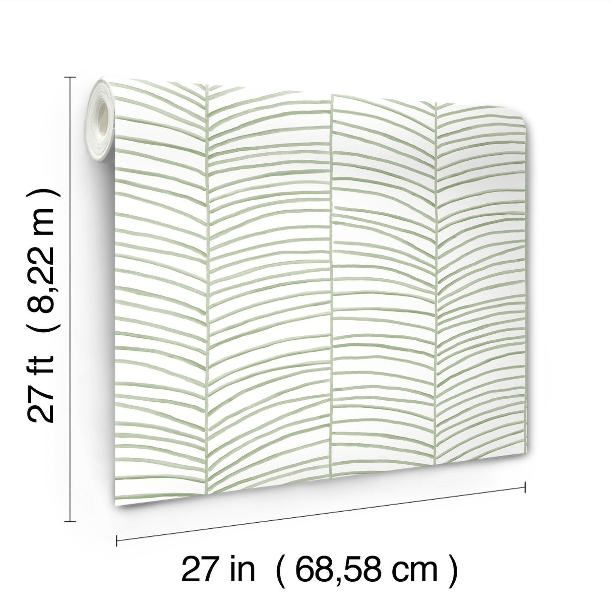 Cascade Palm Chevron Palm by York Wallcoverings Wallpaper – York Wallcoverings MT5674