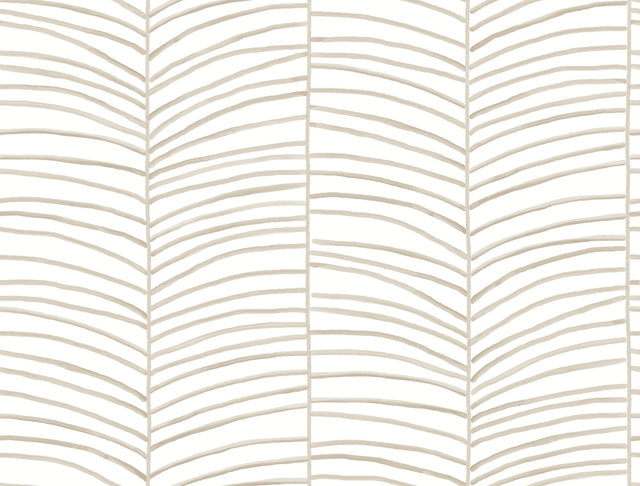 Cascade Palm Chevron Dune Wallpaper – York Wallcoverings MT5675