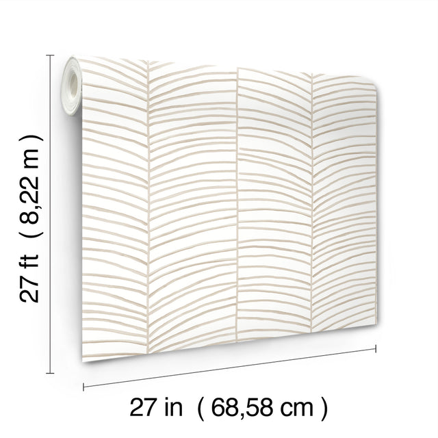 Cascade Palm Chevron Dune by York Wallcoverings Chevron Wallpaper – York Wallcoverings MT5675