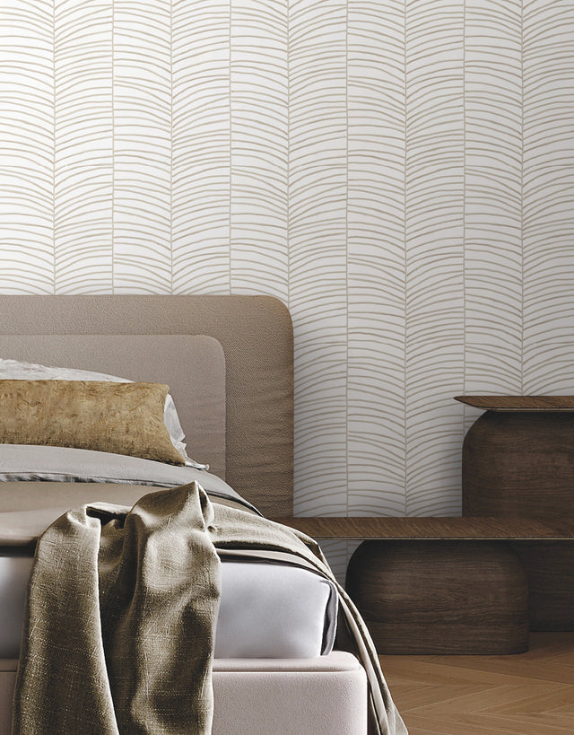 Cascade Palm Chevron Dune by York Wallcoverings Chevron Wallpaper – York Wallcoverings MT5675