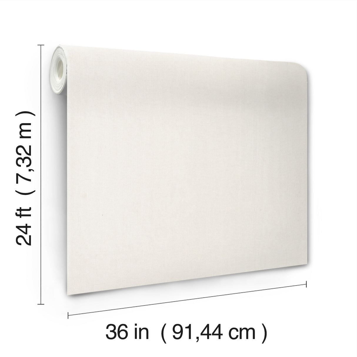 Huri White by Ronald Redding Textured Linen Look Wallpaper – York Designer Series MX9604