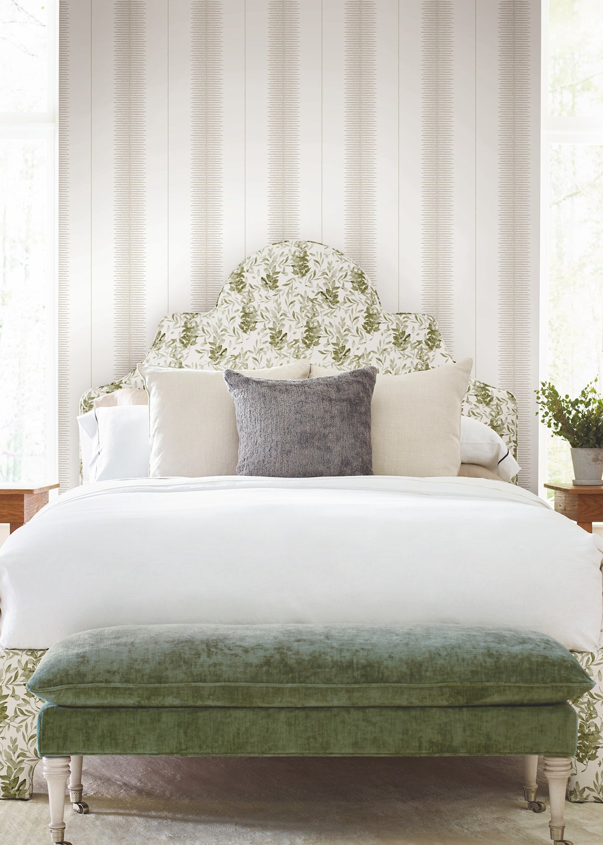 Tandem Stripe Taupe by Ronald Redding Wallpaper – York Designer Series MX9612