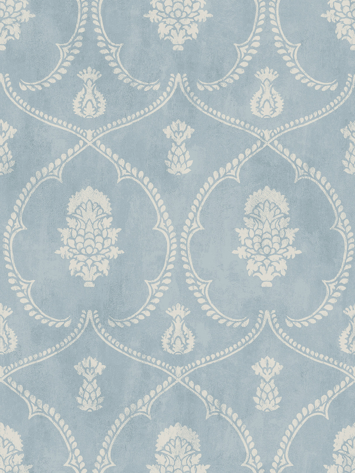 Royal Damask Blue Wallpaper MX9644 by Ronald Redding – York Designer Series