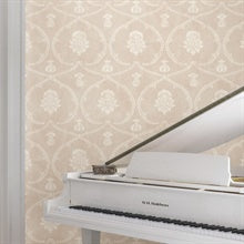 Royal Damask Blush by Ronald Redding Wallpaper – York Designer Series MX9646