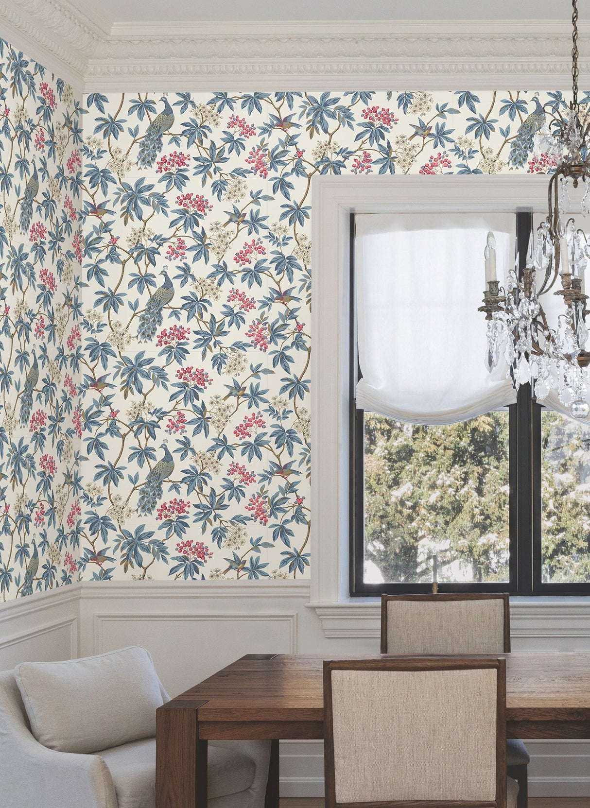 Peacock Estate White by Ronald Redding Wallpaper – York Designer Series MX9666