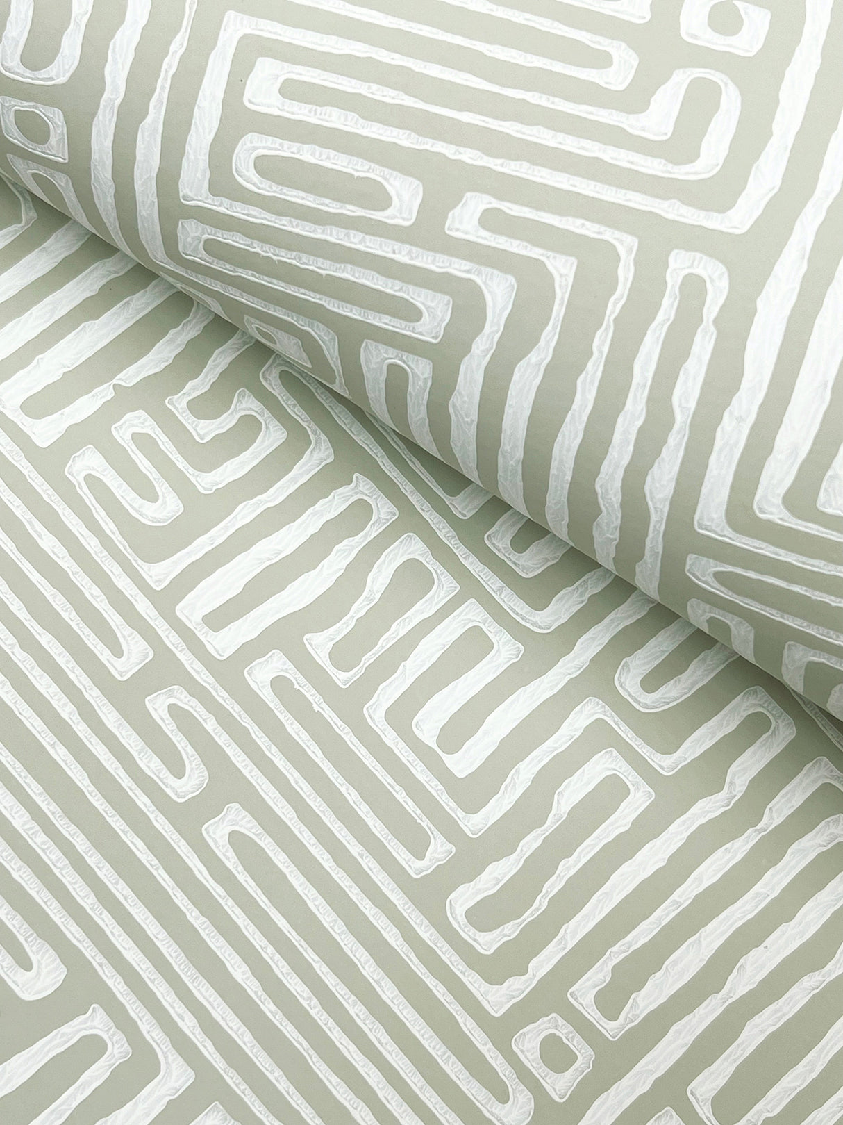 Passages Green by Ronald Redding Geometric Wallpaper- York Designer Series MX9688