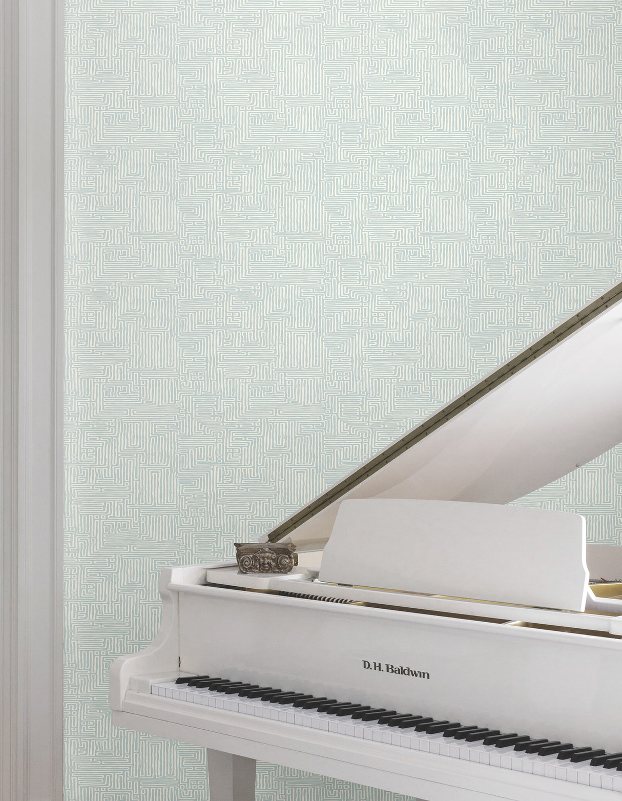 Passages Blue by Ronald Redding Geometric Wallpaper- York Designer Series MX9689