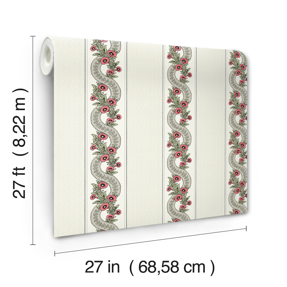 Abbey's Garland Red & Green by Ronald Redding Wallpaper – York Designer Series MX9693