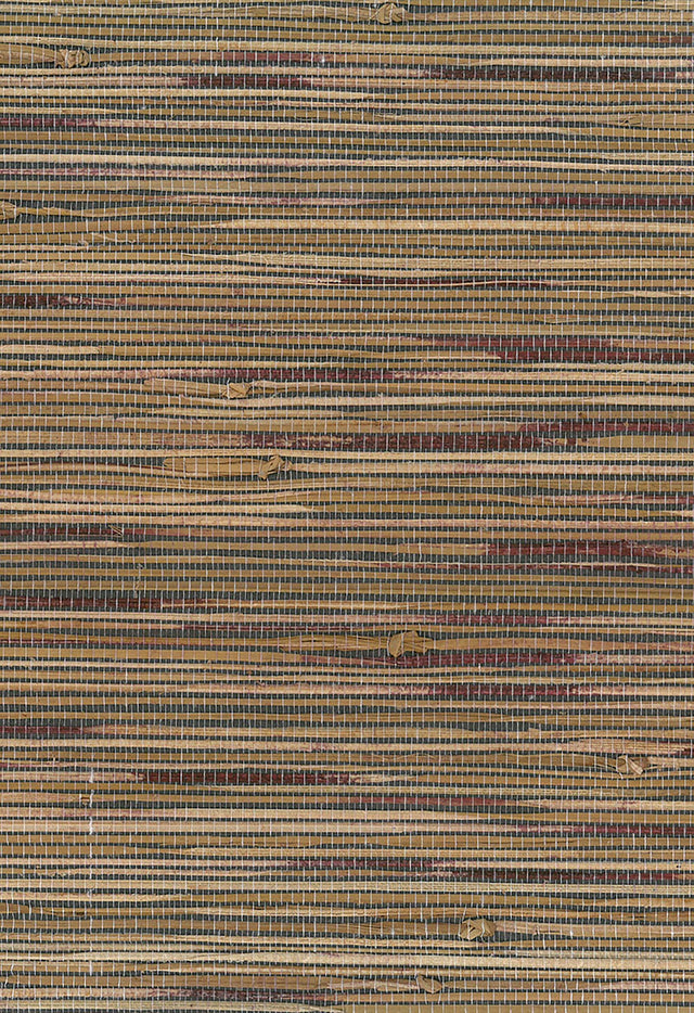 Seabrook Designs NA212 Boodle grasscloth wallpaper in brown with subtle purple/wine tonal variation