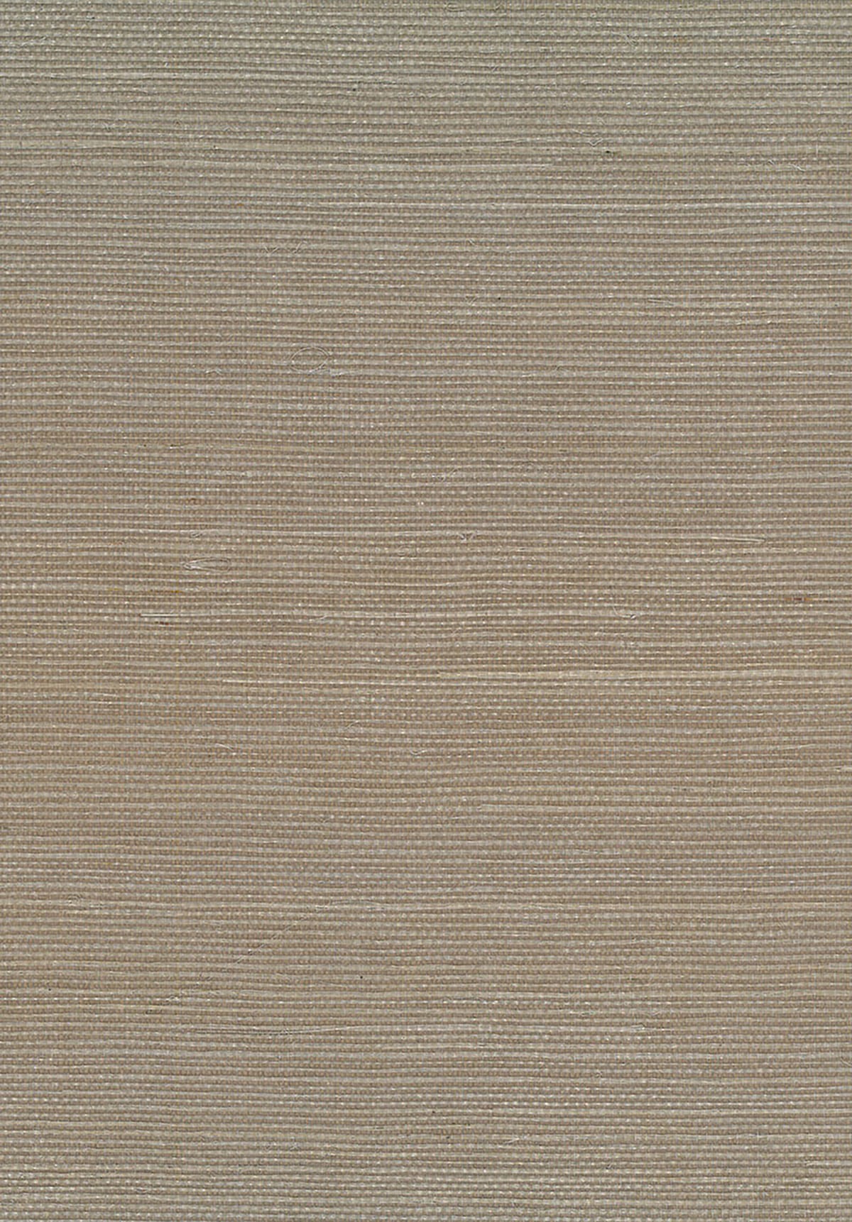 Brown sisal grasscloth wallpaper with a fine horizontal woven texture and matte finish.