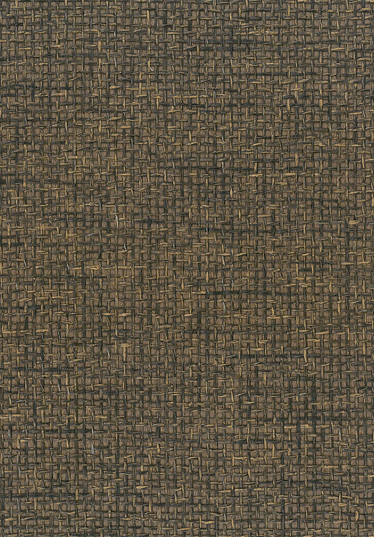 Brown paperweave grasscloth wallpaper with a woven basket texture and matte finish