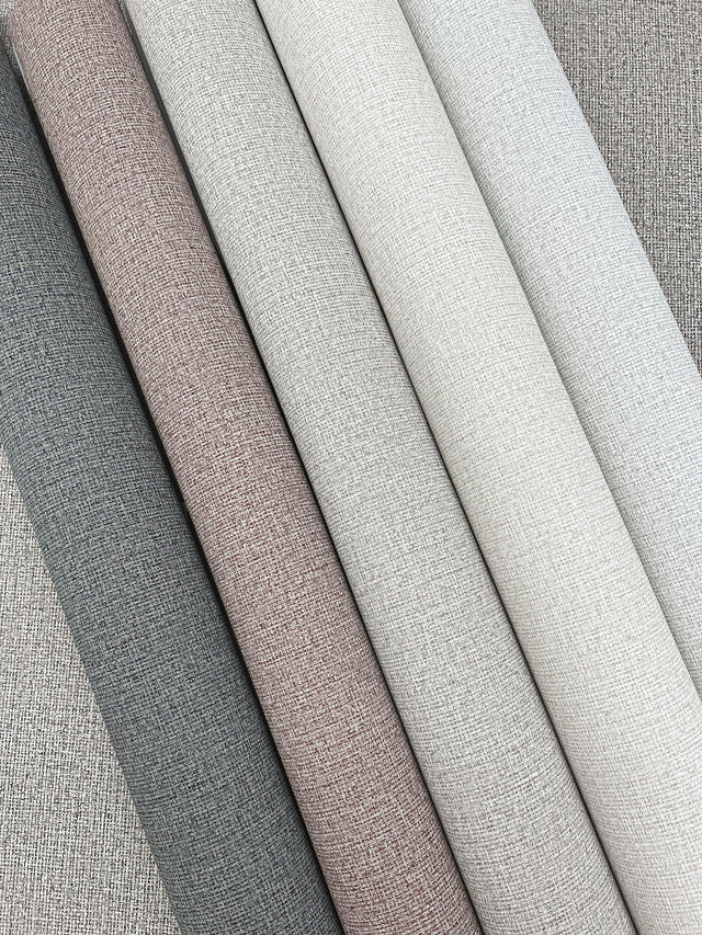 Dandy Light Grey Textured Wallpaper with Woven Suiting Motif - York ND3008N